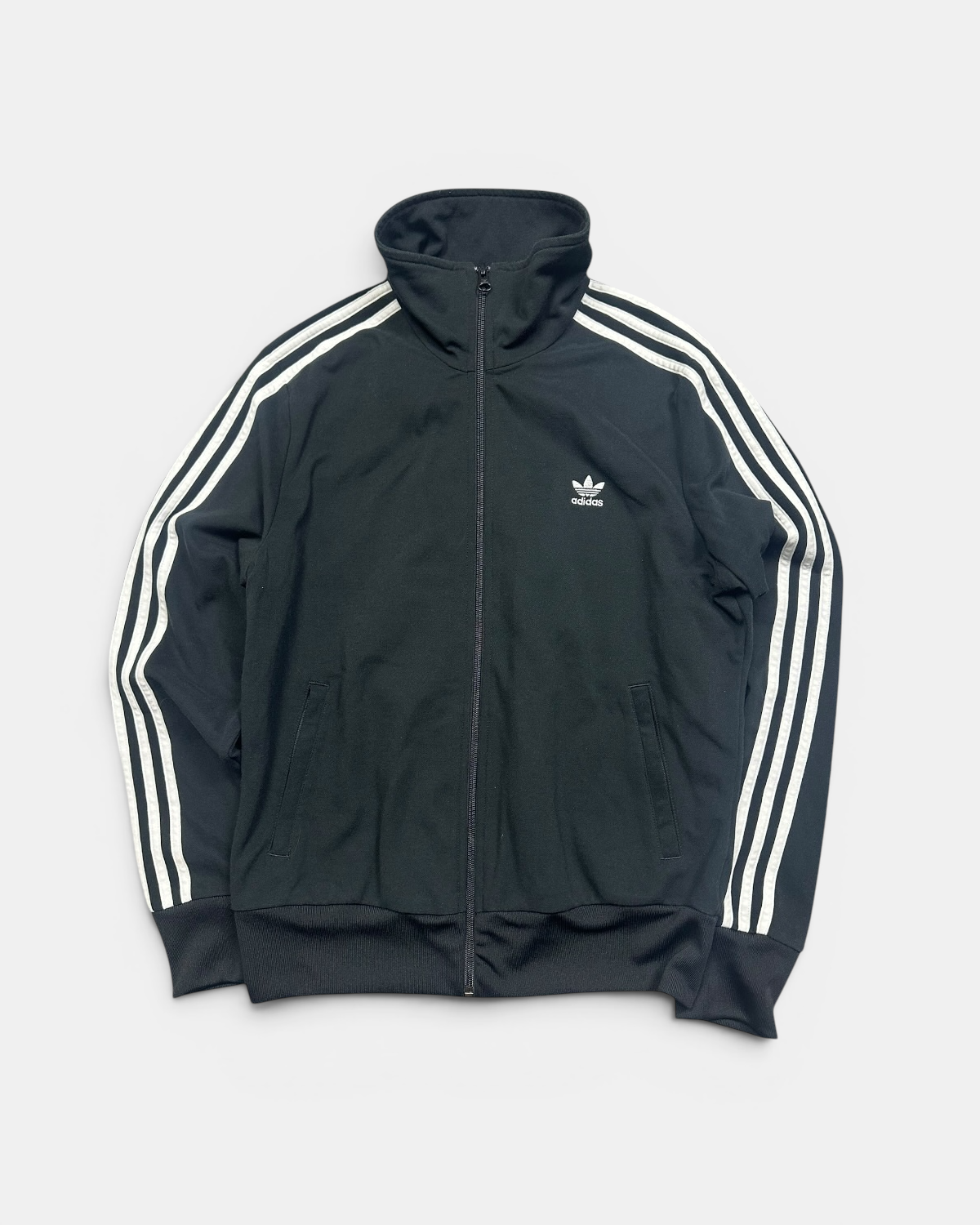 BLACK/WHITE VINTAGE ADIDAS RETRO FIREBIRD TRACKSUIT BOOCTCUT FLARED (W)